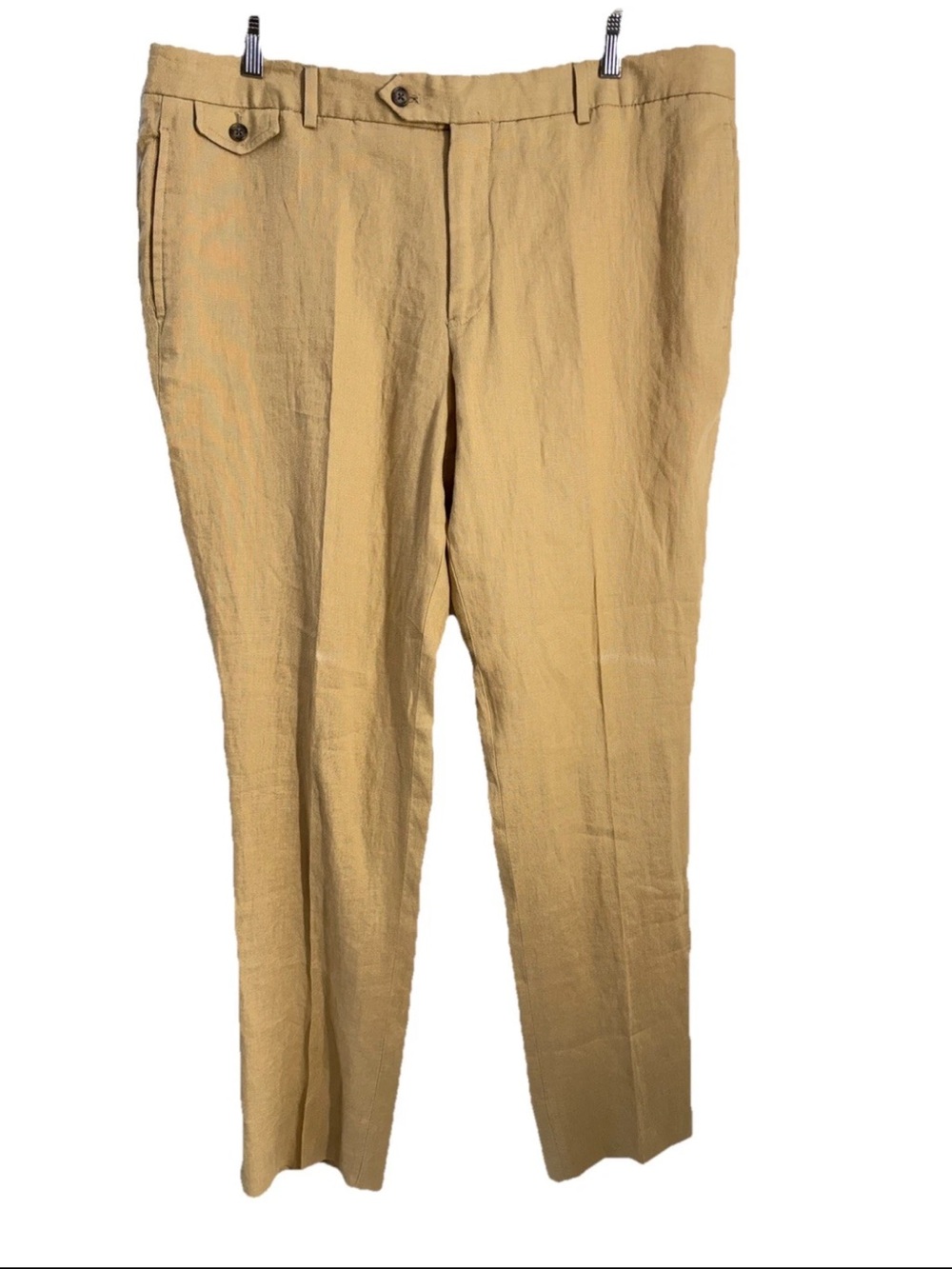 NWT Brooks Brothers Linen trousers, ivory/light khaki Tan Mens W38/L32
